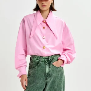 Essentiel Antwerp Jomato Pointy Shirt Cotton Candy