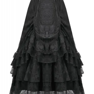 Dark In Love Royal Garden Lace Maxi Rok Zwart