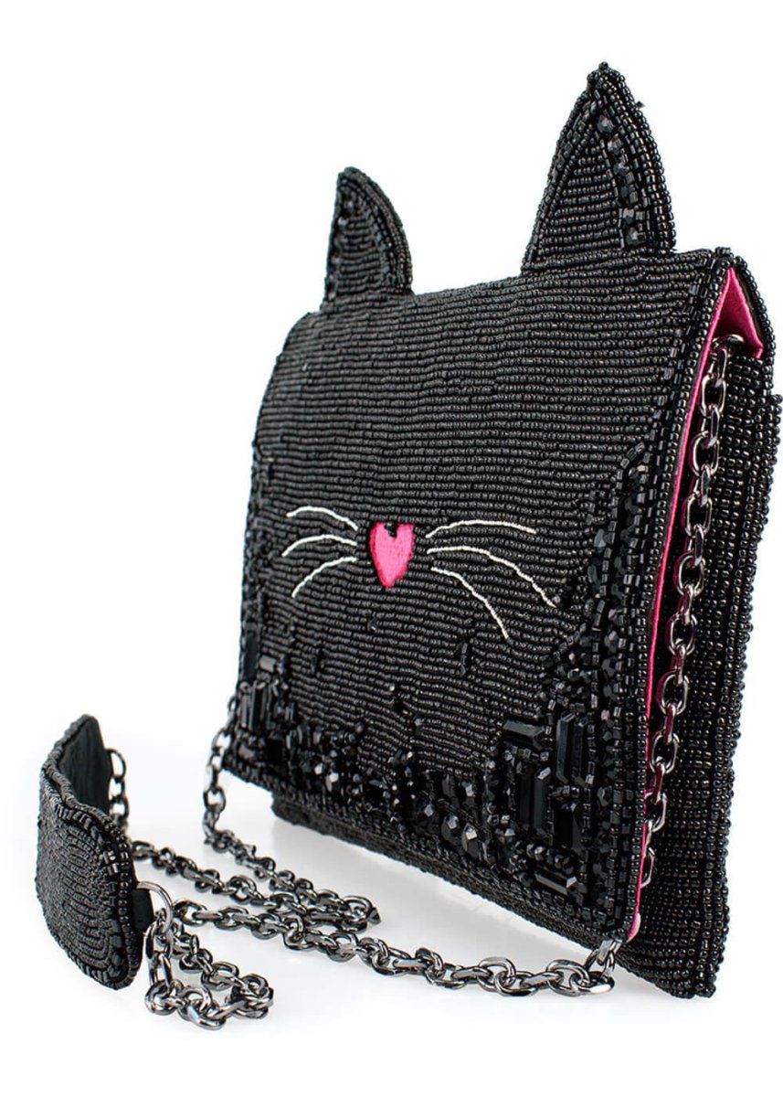 Mary Frances Kitty Cat Couture Schoudertas Zwart - Billede 5