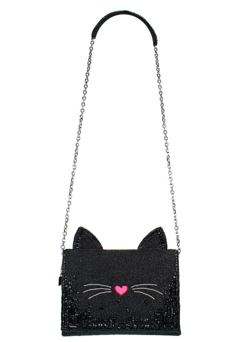 Mary Frances Kitty Cat Couture Schoudertas Zwart - Billede 8