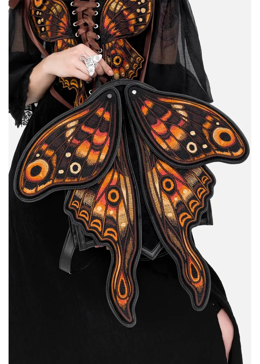 Restyle Ignis Moth Rugtas Zwart - Billede 6