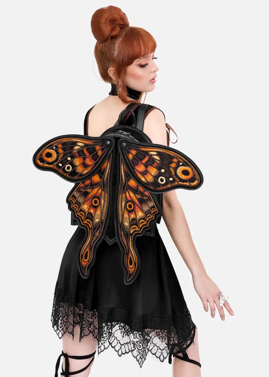 Restyle Ignis Moth Rugtas Zwart - Billede 5